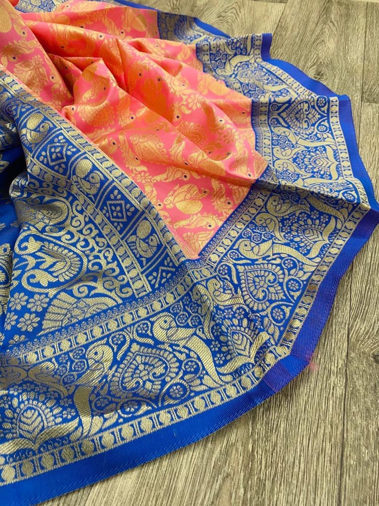 Kanchipuram Silk by Icultuer with Zari Weaving Work