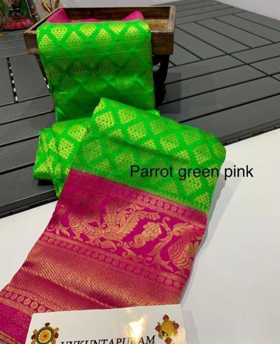 Casual Wear Multicolor Lichi Soft Silk Banarasi by Icultuer