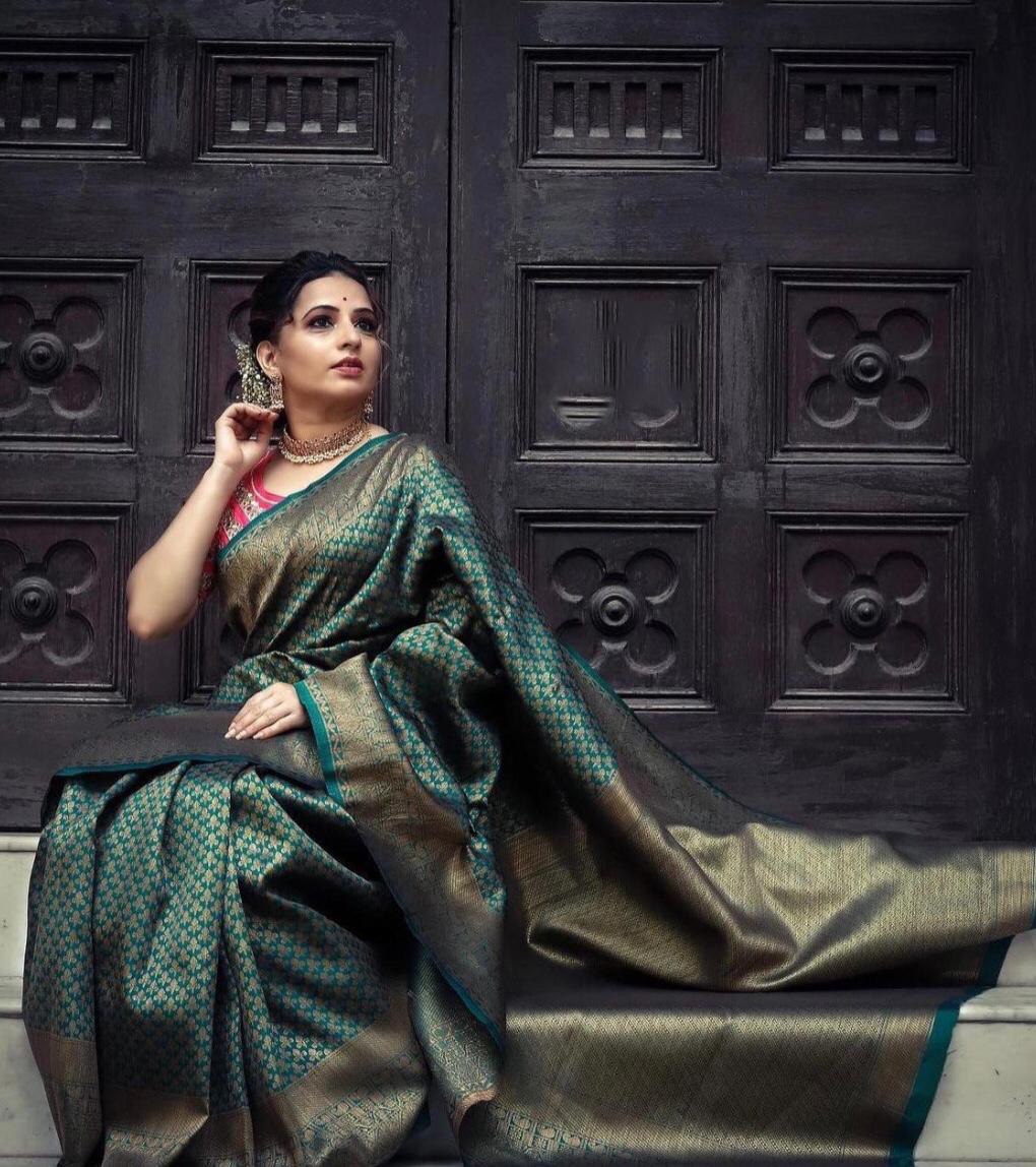 Exclusive Kanchipuram Soft Silk Designer by Icultuer