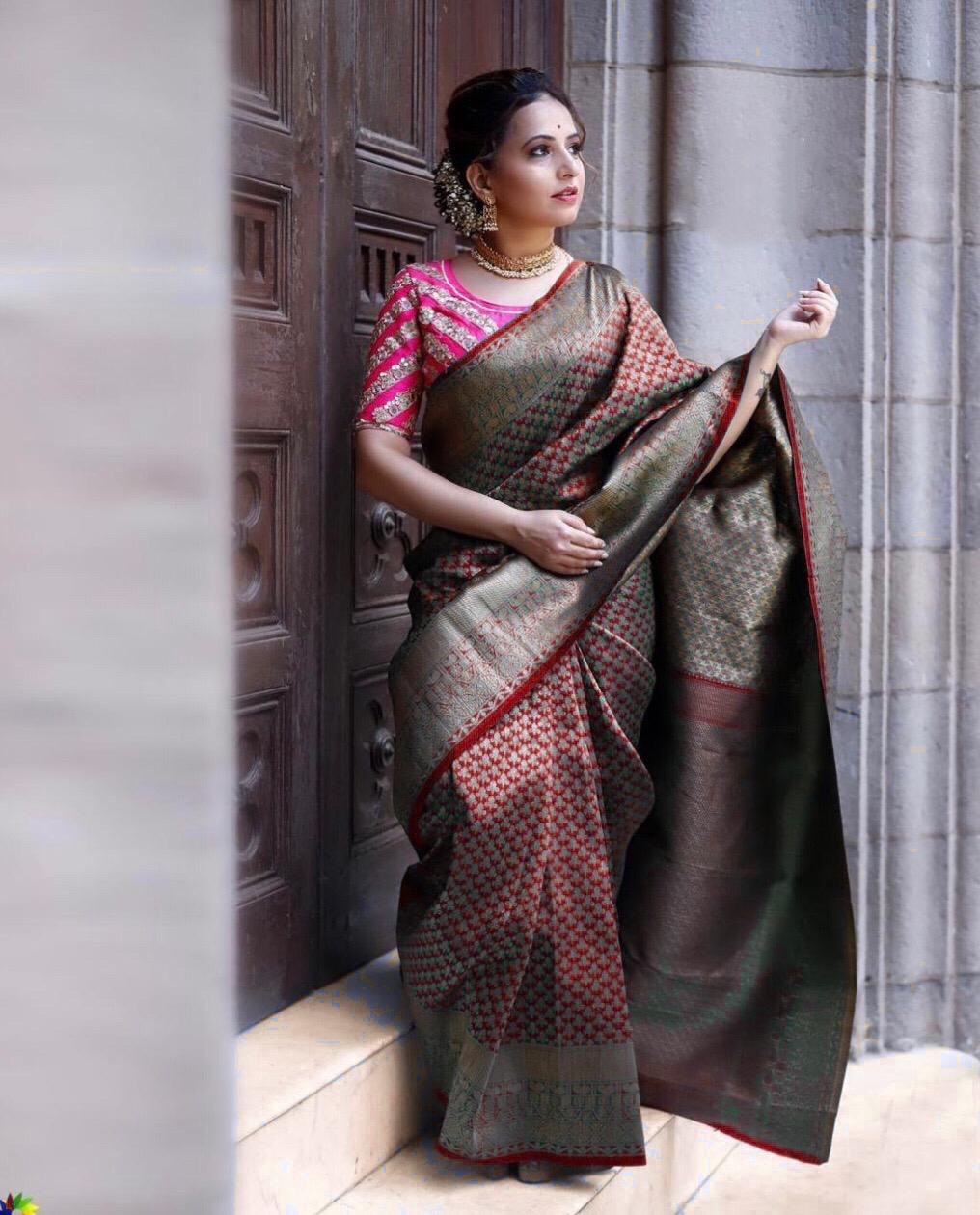 Exclusive Kanchipuram Soft Silk Designer by Icultuer