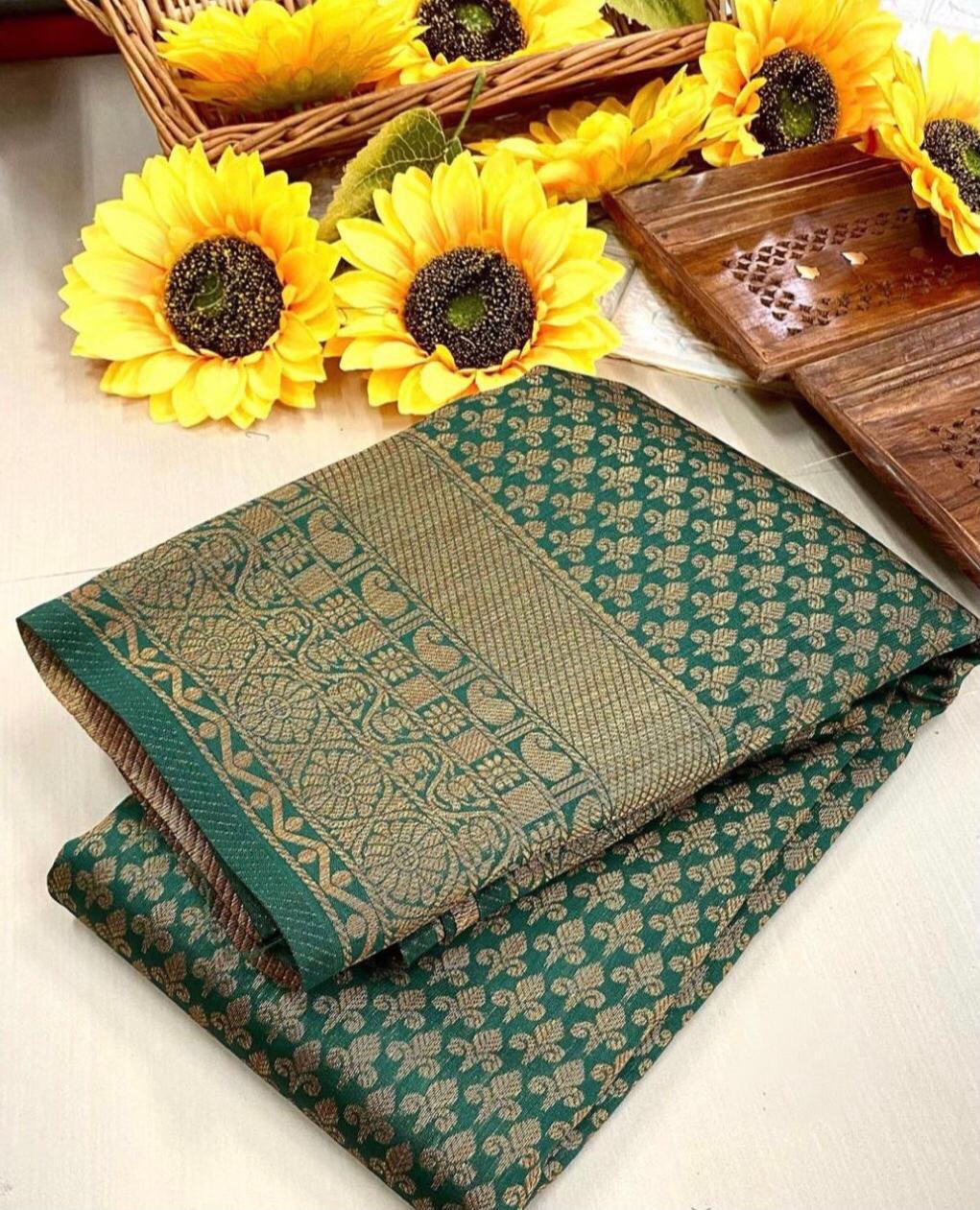 Exclusive Kanchipuram Soft Silk Designer by Icultuer