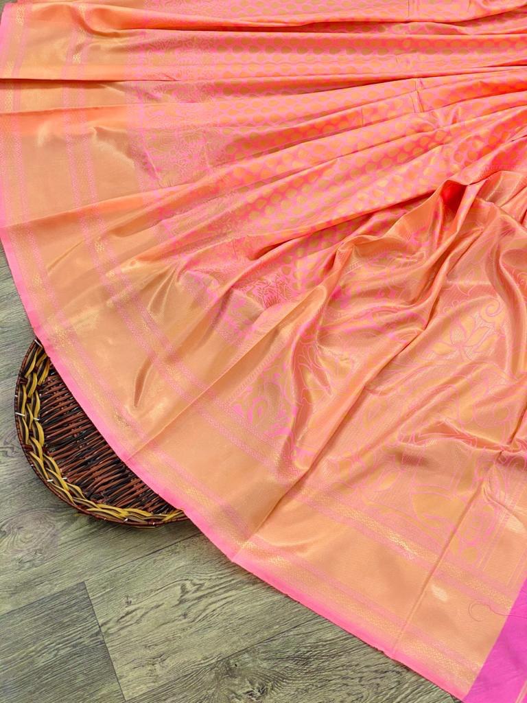 Wedding Special Beautiful Zari Weaving Soft Silk by Icultuer