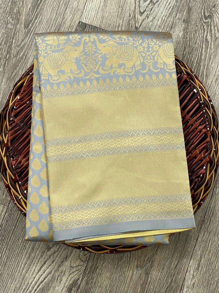 Wedding Special Beautiful Zari Weaving Soft Silk by Icultuer