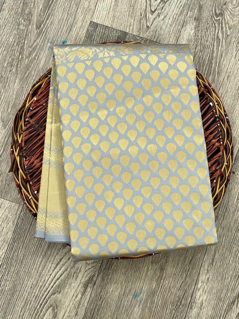Wedding Special Beautiful Zari Weaving Soft Silk by Icultuer