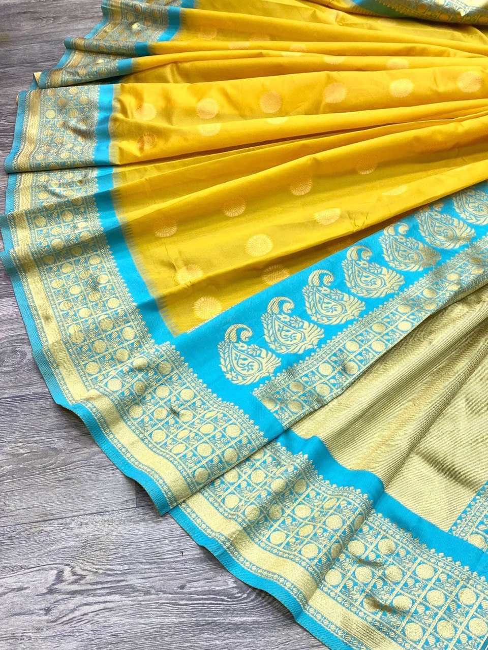 Haldi Special Kanchipuram Soft Silk by Icultuer