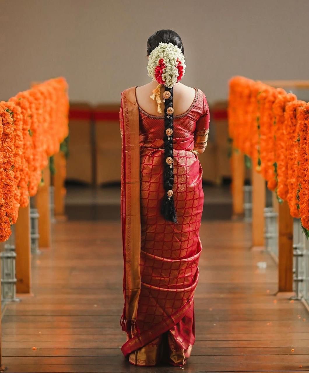 Assam Soft Silk Red by Icultuer for Wedding