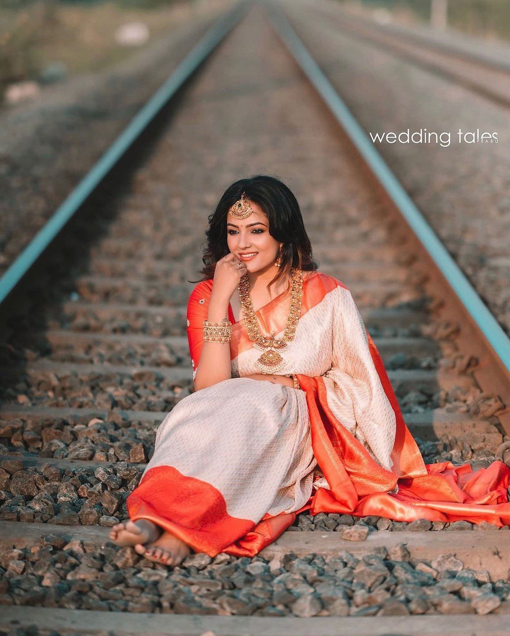 White Kanchipuram Lichi Silk Banarasi by Icultuer with Blouse