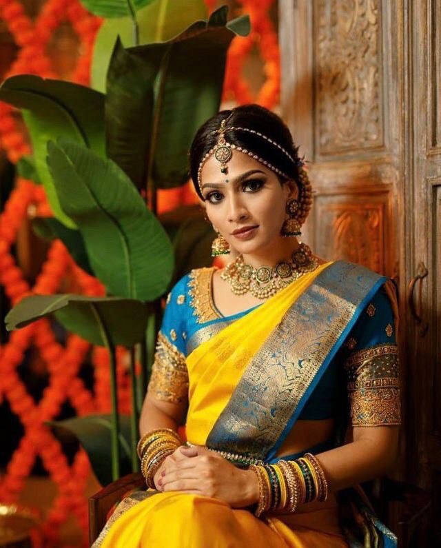 Yellow Zari Woven Banarasi Soft Silk by Icultuer