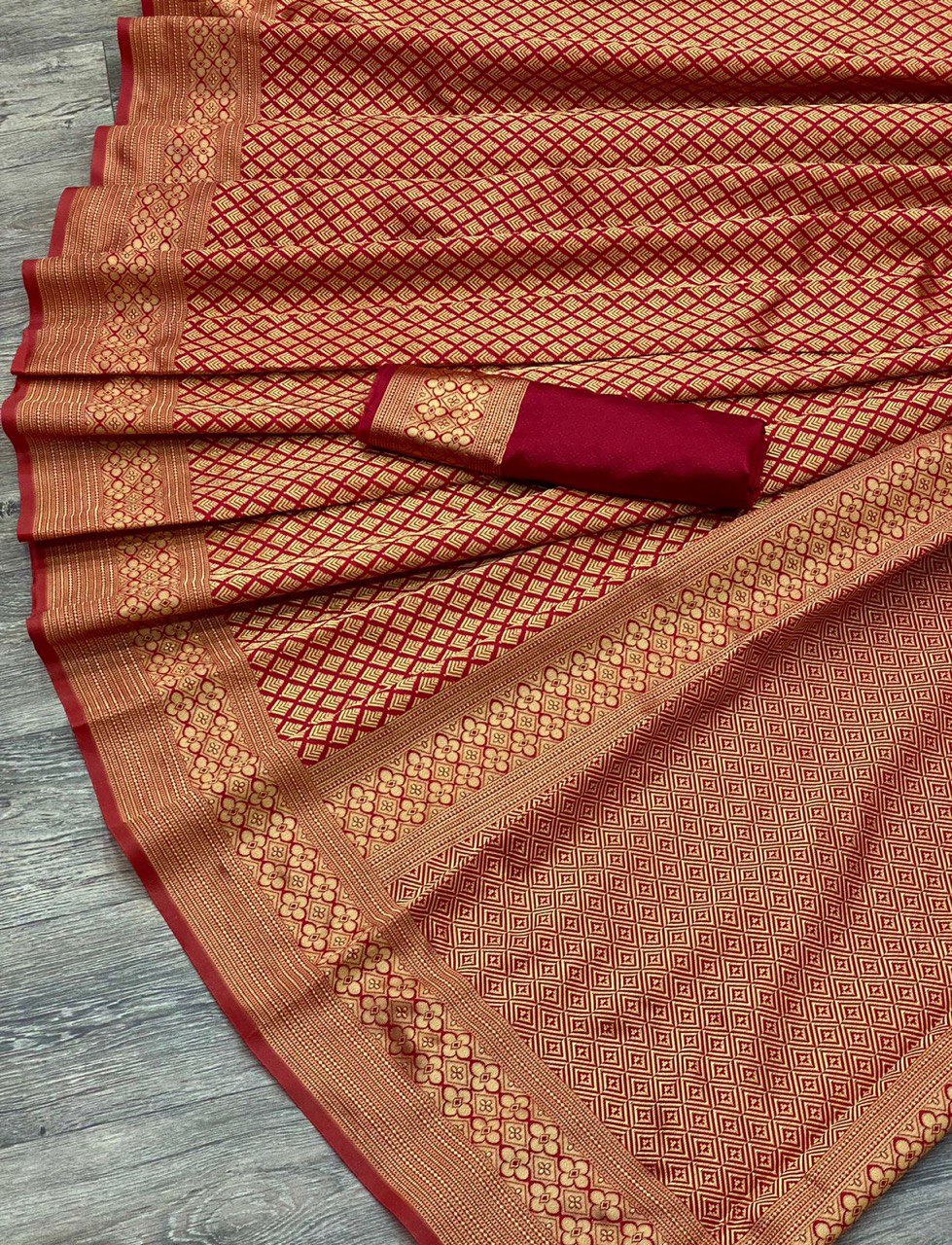 Royal Kanchipuram Soft Silk Banarasi by Icultuer for Wedding