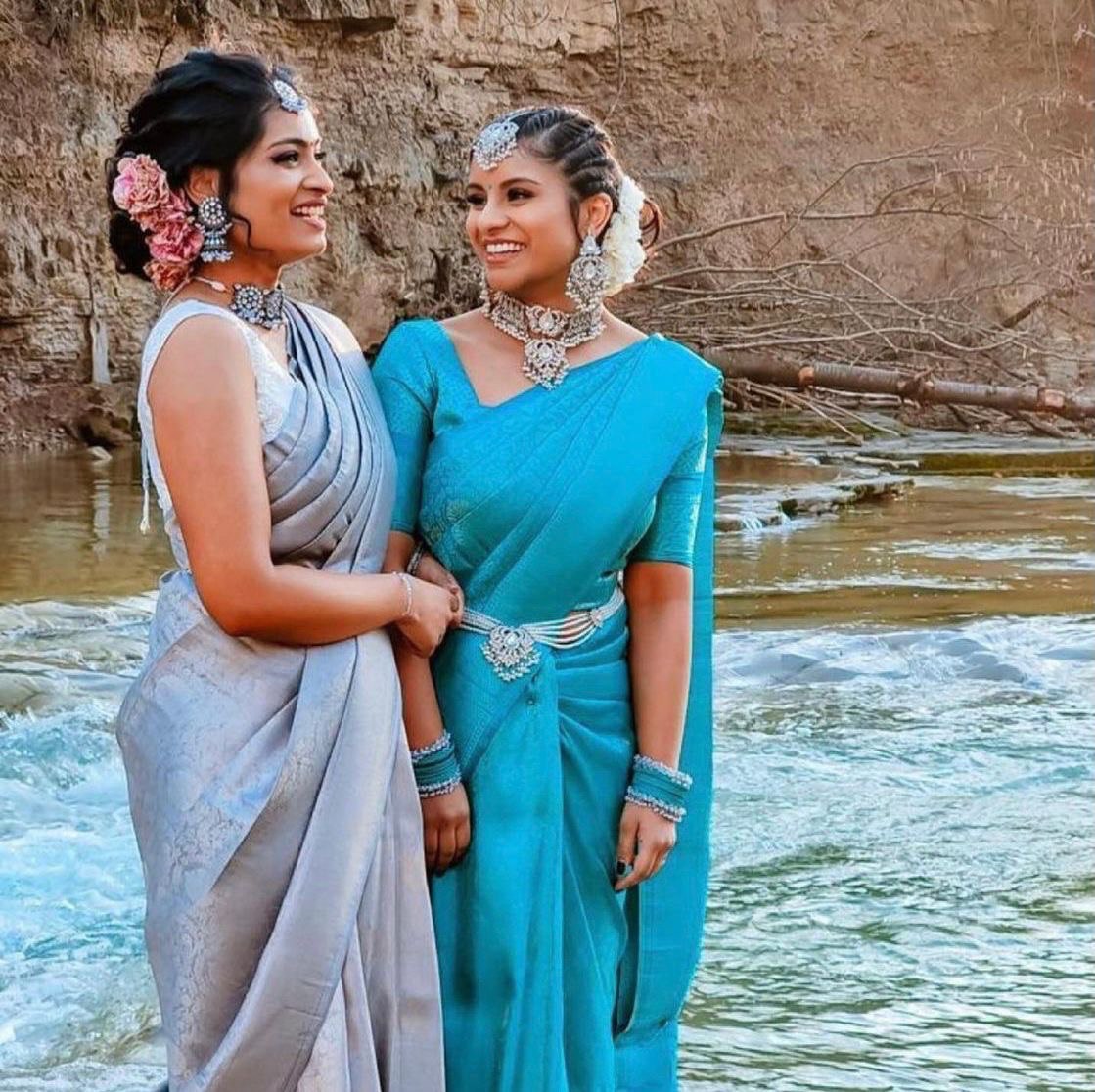 Blue Kanjivaram Pure Silk by Icultuer for Wedding