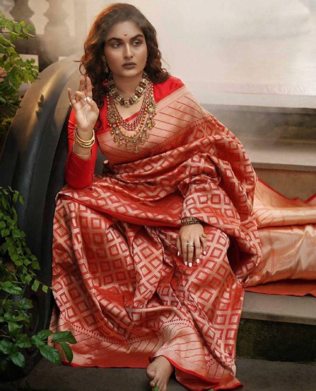 Traditional Wear Zari Woven Kanjivaram Pure Silk by Icultuer