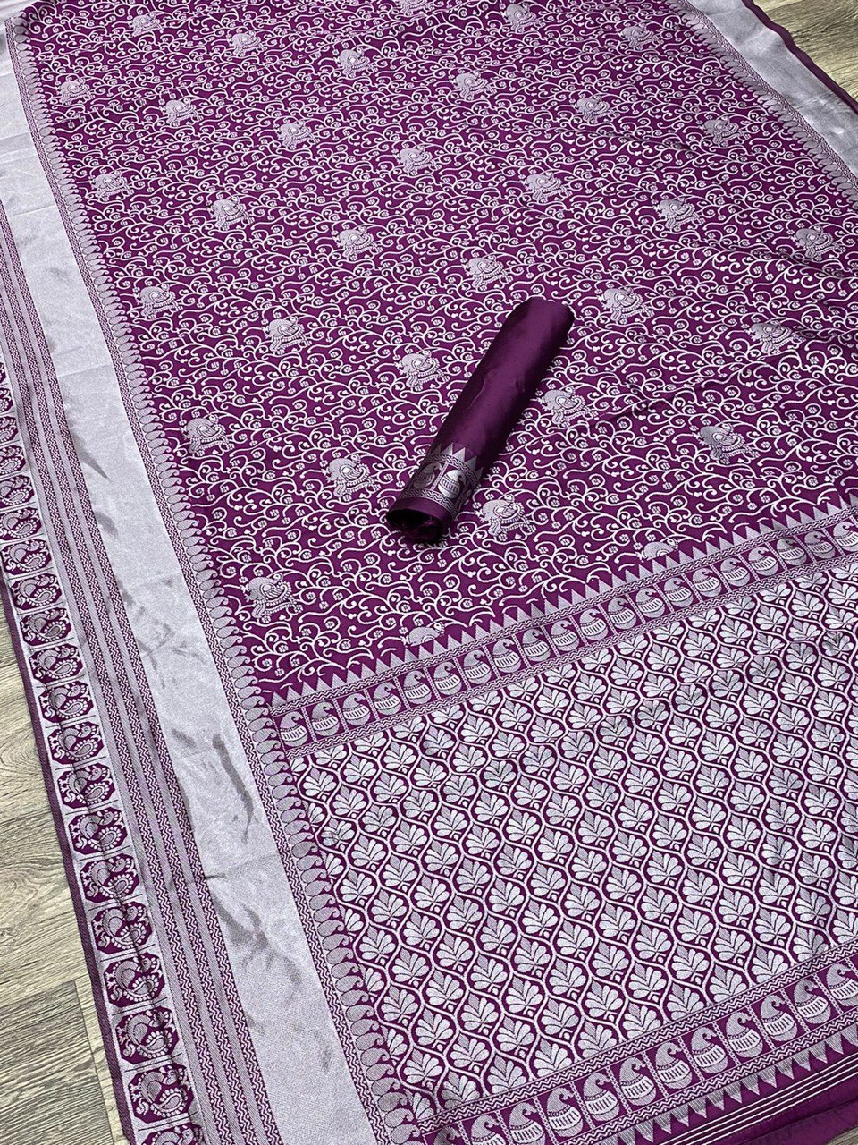 Peacock Design Full Zari Weaving Kanjivaram Pure Silk by Icultuer
