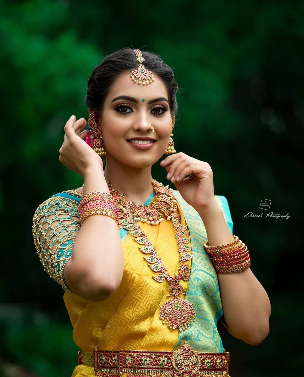 Yellow Banarasi Soft Silk Jacquard Wedding by Icultuer