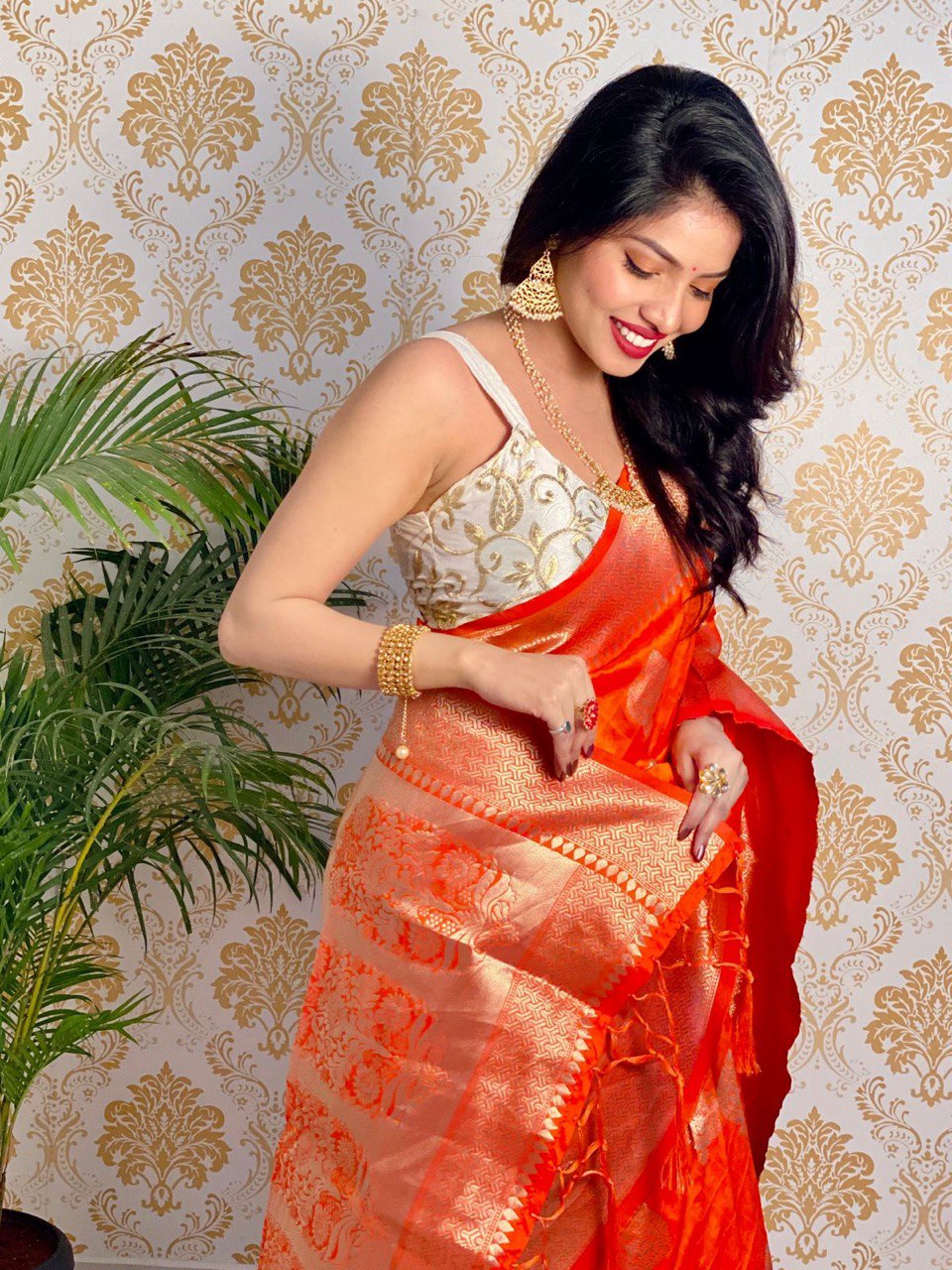 Soft silk paithani by Icultuer with Blouse