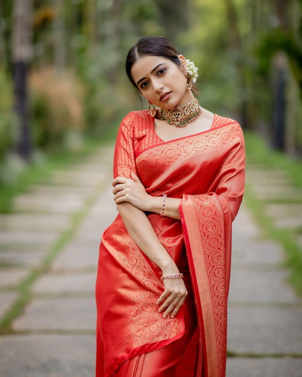 Beautiful Woven Design Soft Silk Kanjivaram by Icultuer