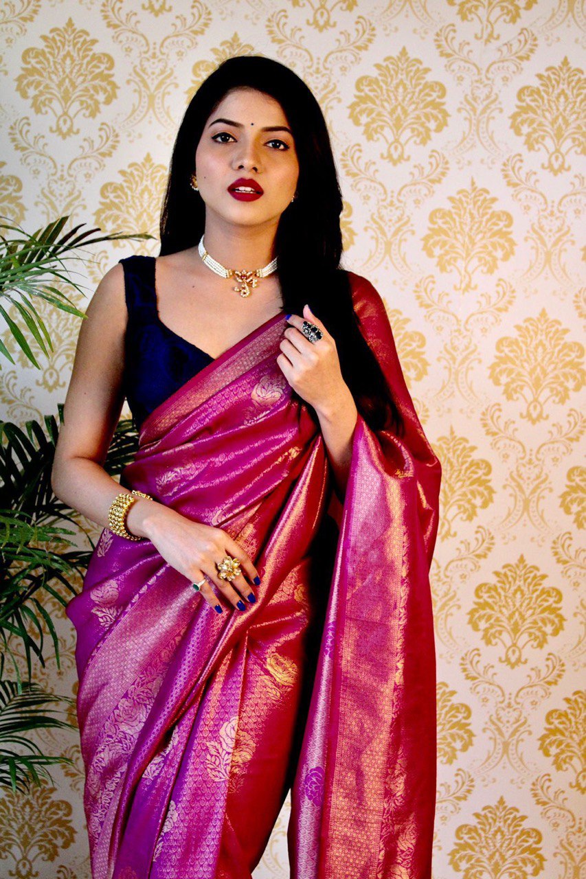 Jacquard Design Banarasi Soft Silk by Icultuer