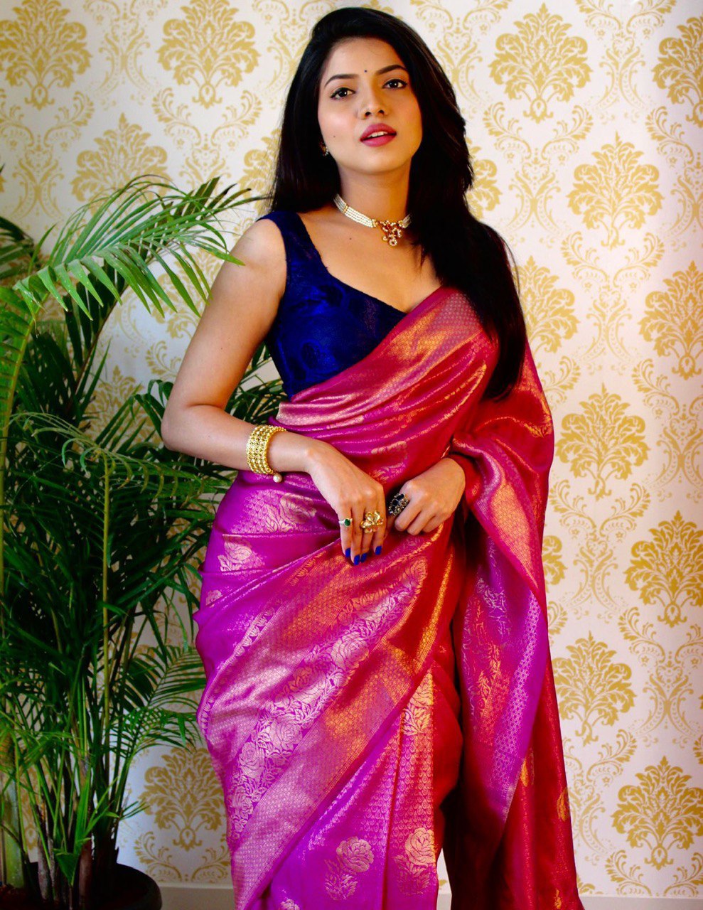 Jacquard Design Banarasi Soft Silk by Icultuer