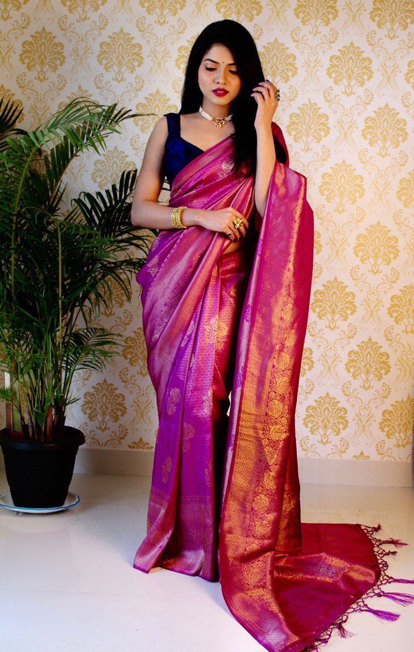 Jacquard Design Banarasi Soft Silk by Icultuer