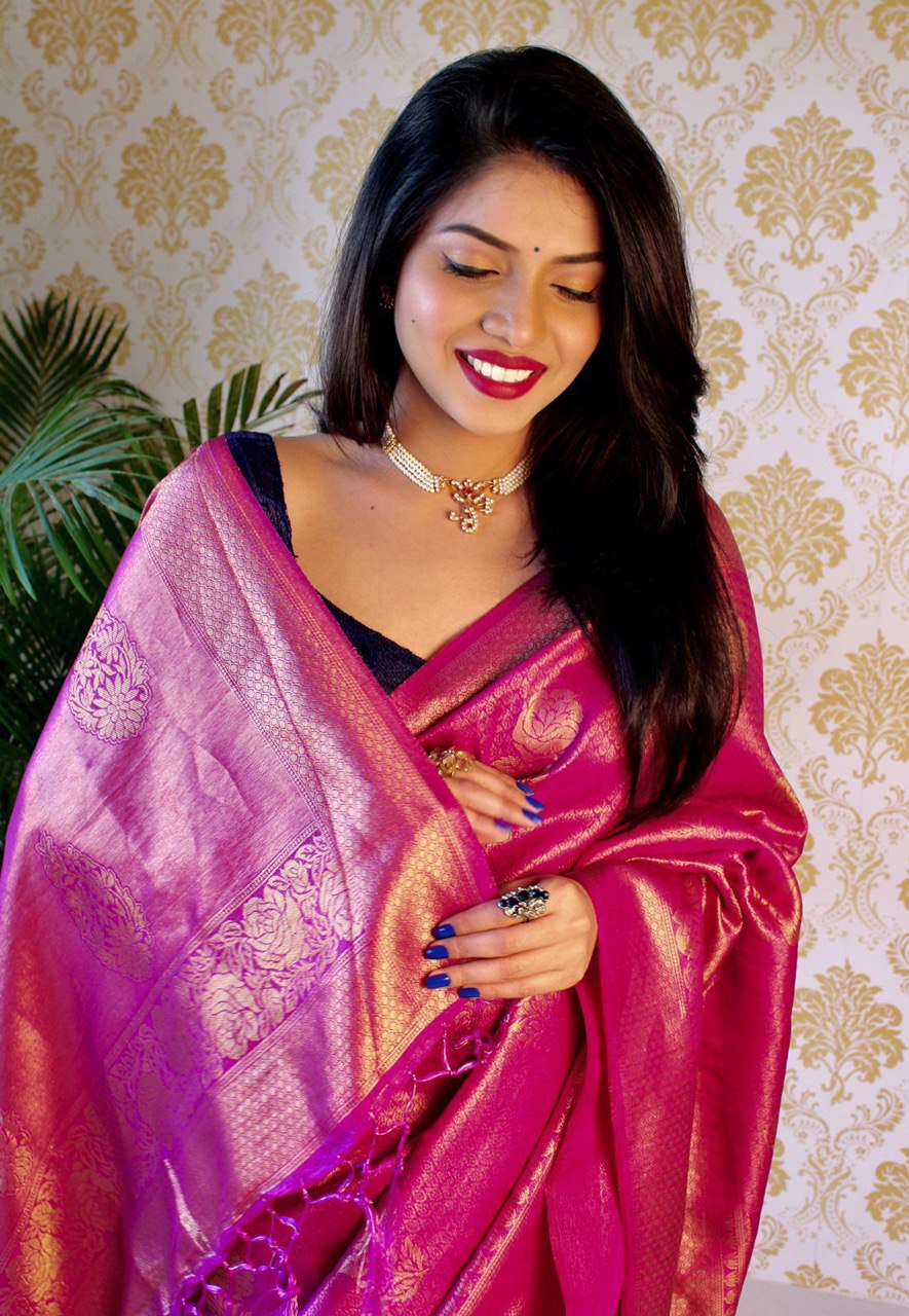 Jacquard Design Banarasi Soft Silk by Icultuer