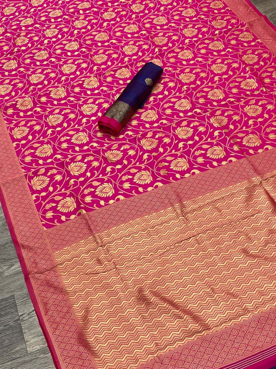 Beautiful Jacquard Border Kanjivaram Soft Silk by Icultuer