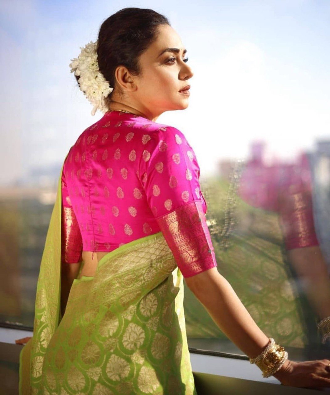 Green Zari Woven Design Kanjivaram Art Silk by Icultuer