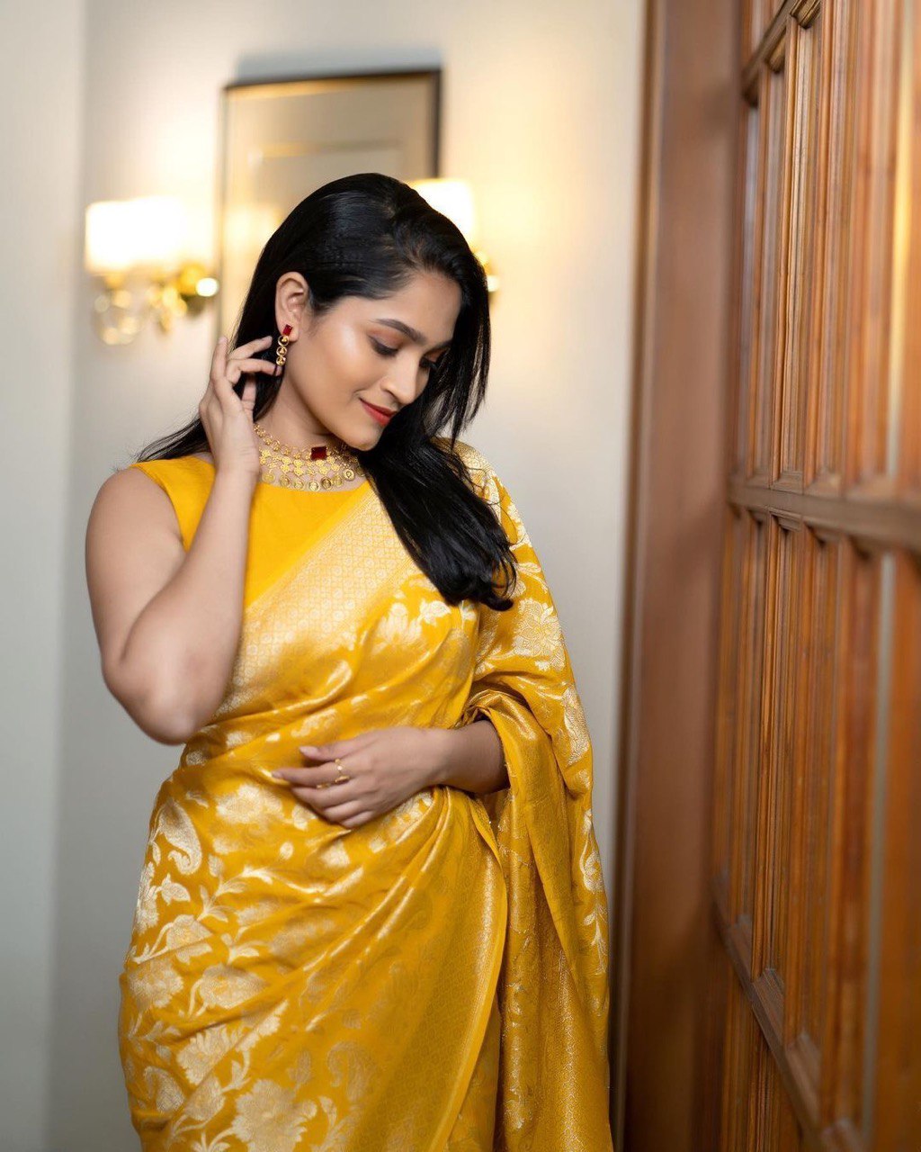 Wedding Special Yellow Banarasi Pure Silk by Icultuer