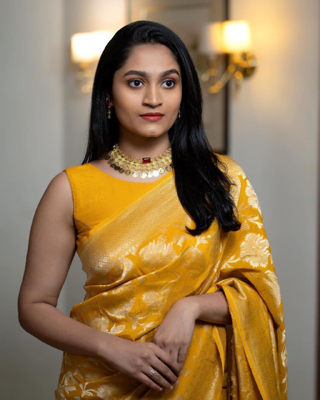 Wedding Special Yellow Banarasi Pure Silk by Icultuer