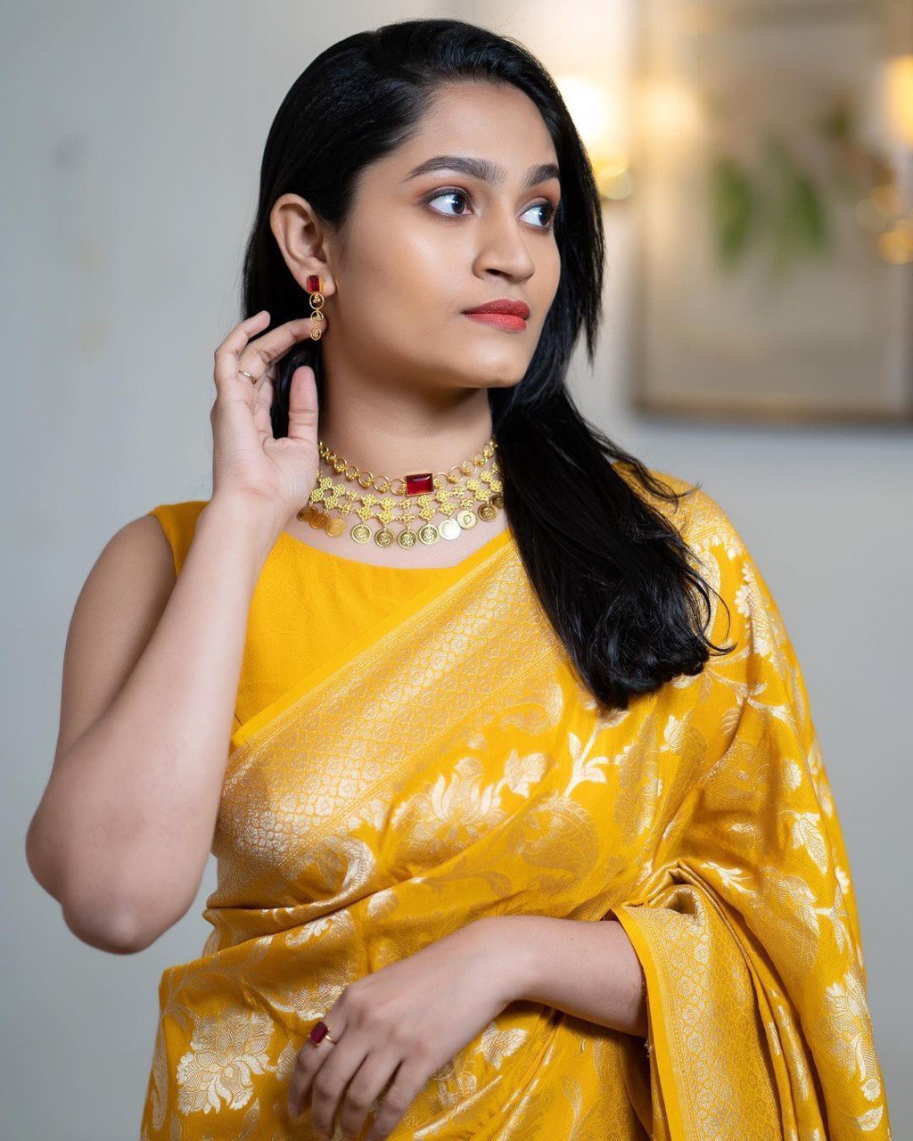 Wedding Special Yellow Banarasi Pure Silk by Icultuer