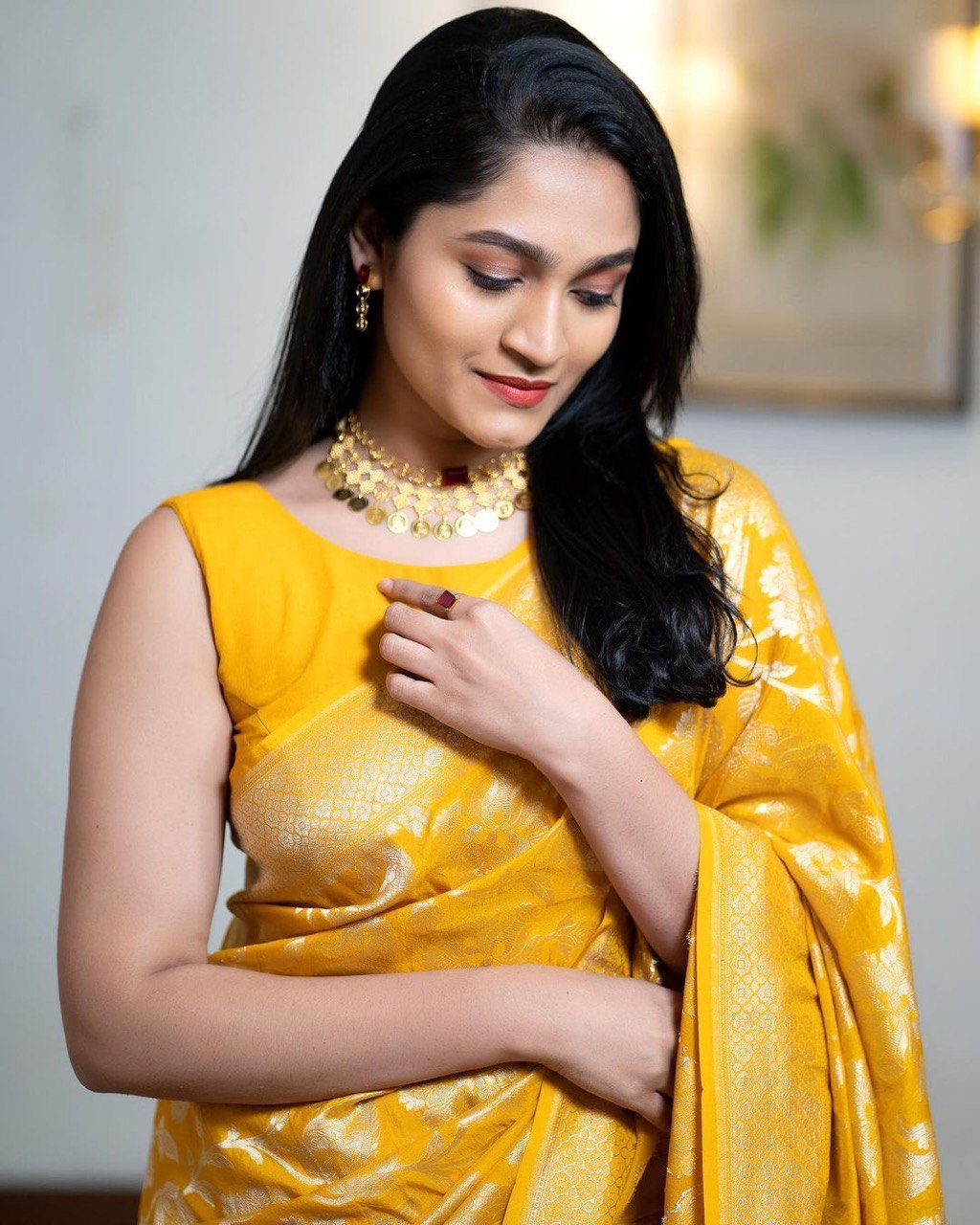 Wedding Special Yellow Banarasi Pure Silk by Icultuer