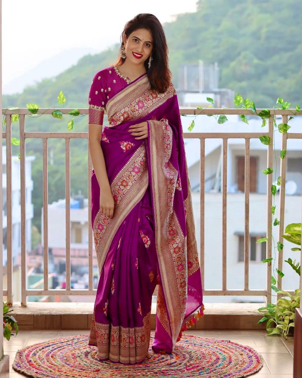 Wine Traditional Soft Silk Wedding by Icultuer