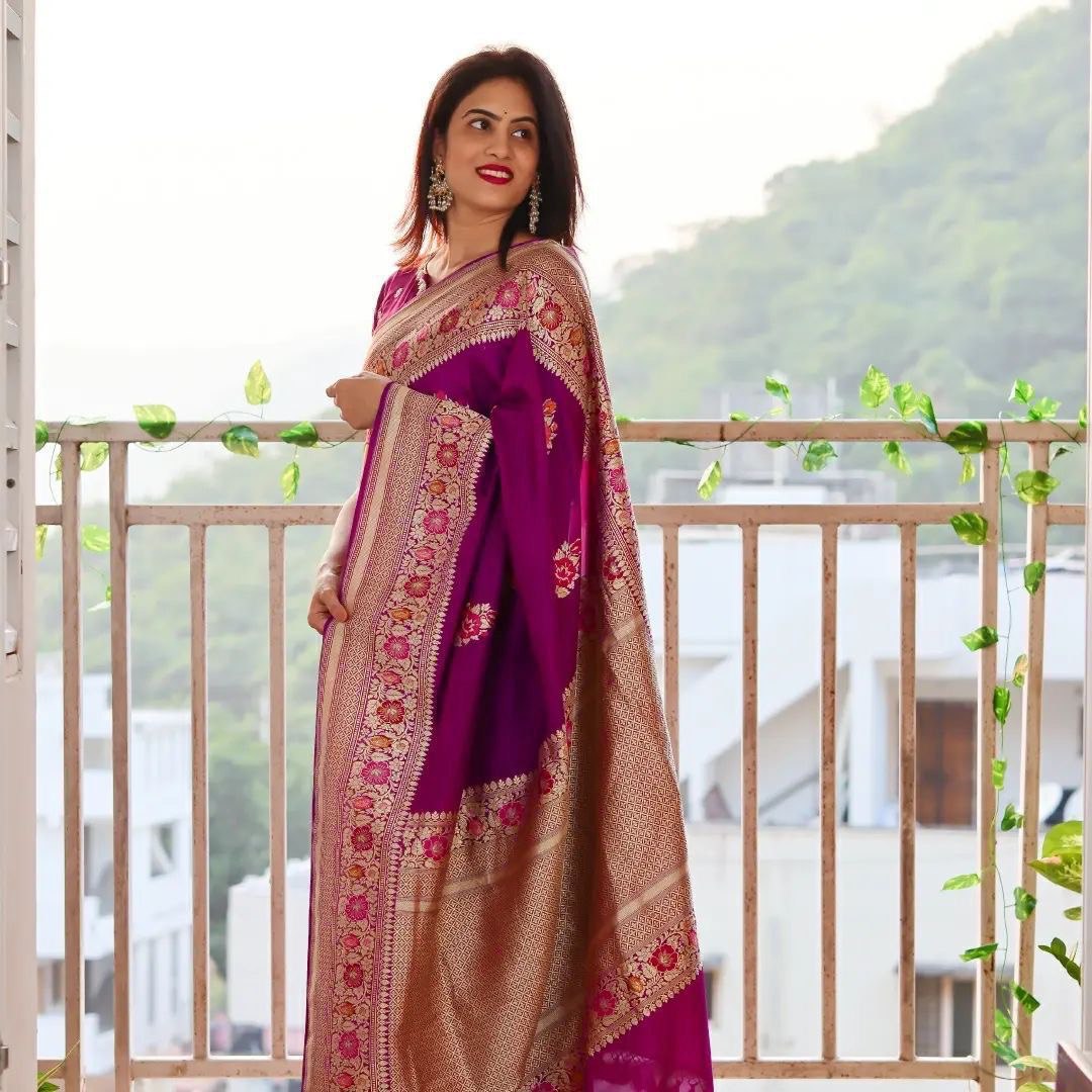 Wine Traditional Soft Silk Wedding by Icultuer