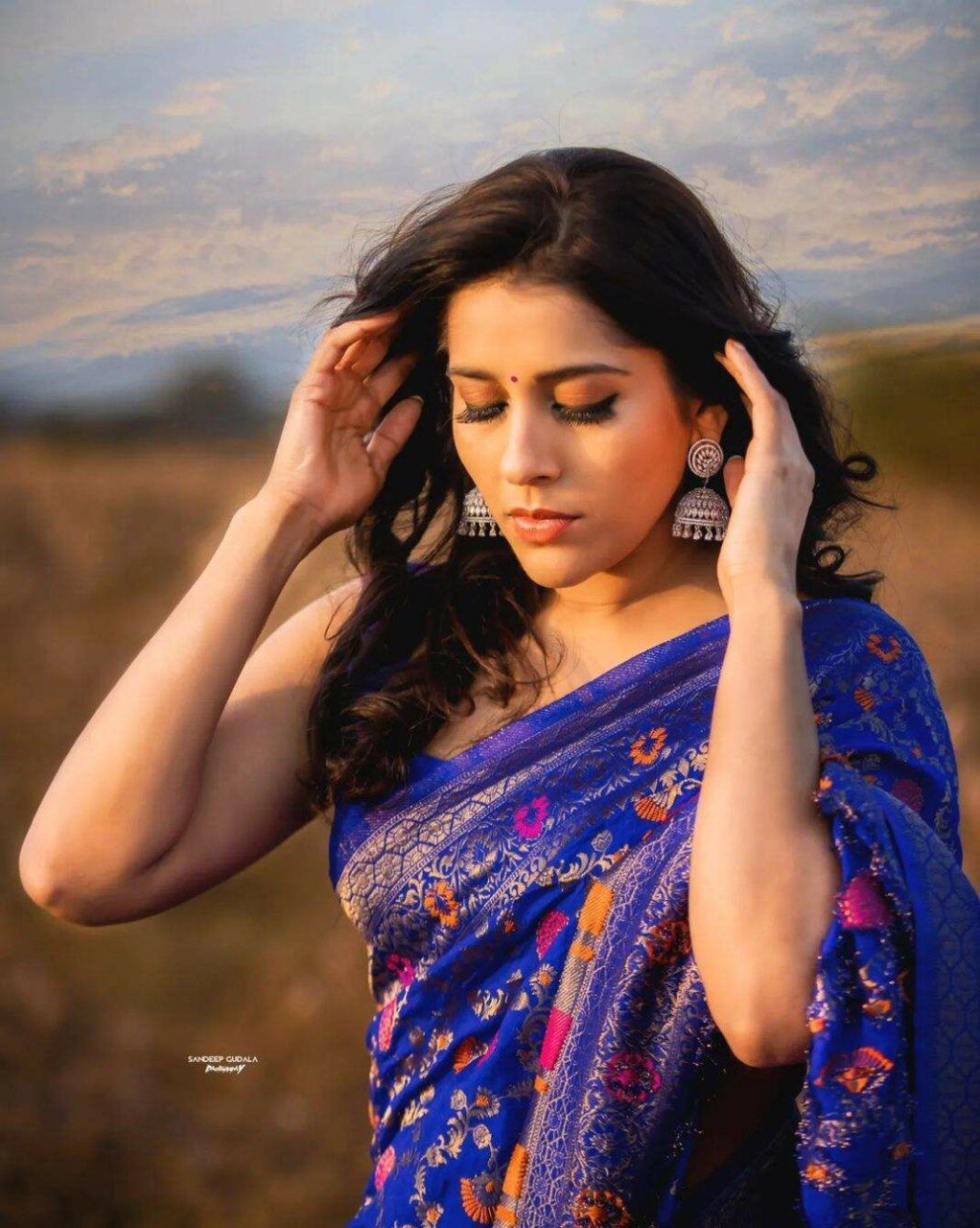 Party Wear Blue Fully Zari Weaving Kanjivaram Silk by Icultuer