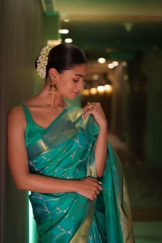 Unique Zari Woven Design Soft Silk Jacquard by Icultuer