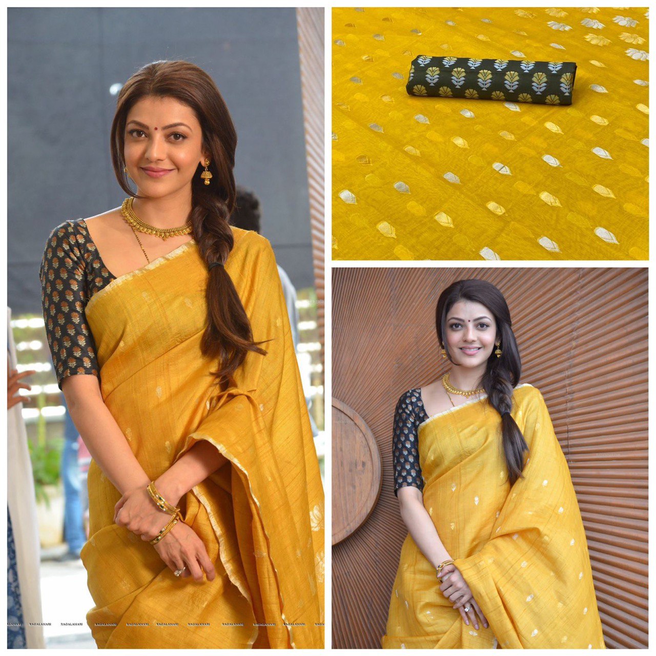 Beautiful Yellow Mangalagiri Linen Silk by Icultuer