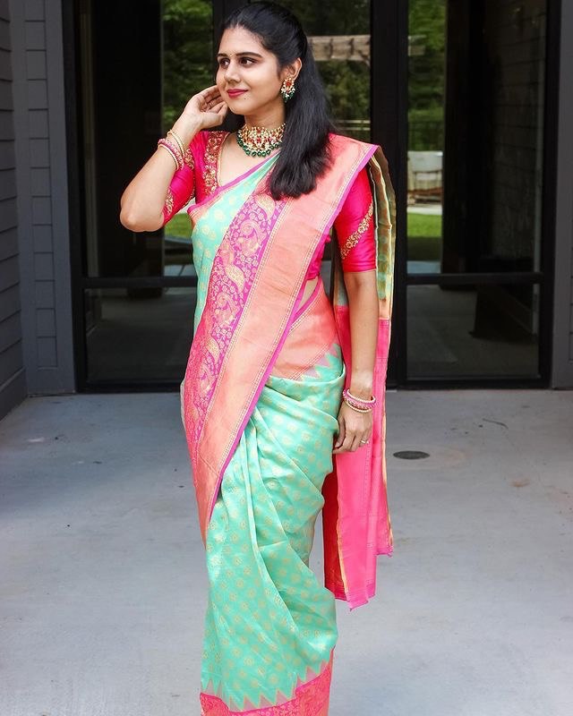 Occasion Special Banarasi Cotton Silk Jacquard by Icultuer