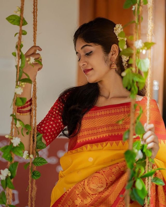 Wedding Special Zari Weaving Kanjivaram Pure Silk by Icultuer