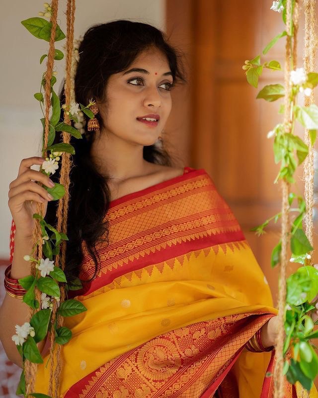 Wedding Special Zari Weaving Kanjivaram Pure Silk by Icultuer