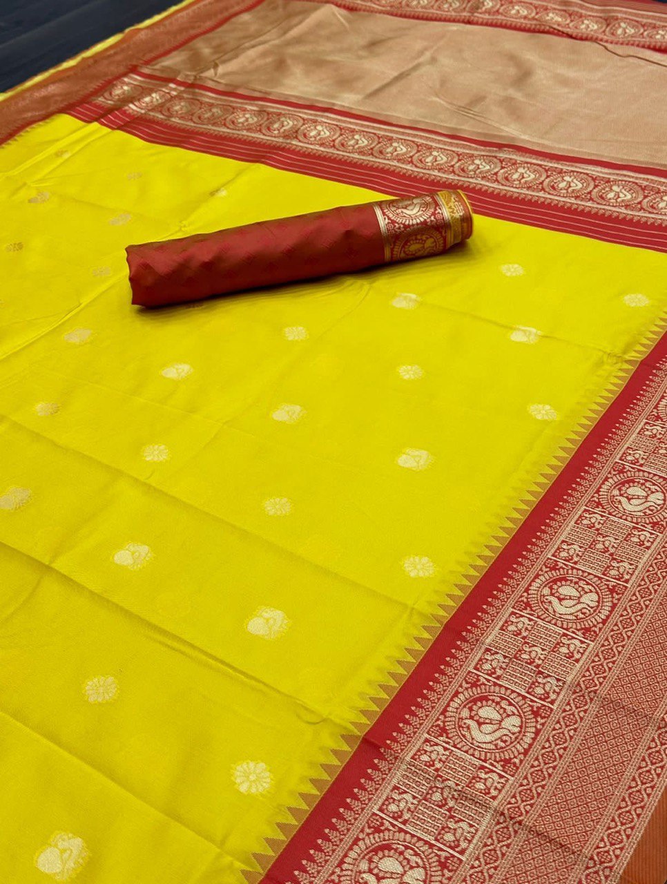 Wedding Special Zari Weaving Kanjivaram Pure Silk by Icultuer