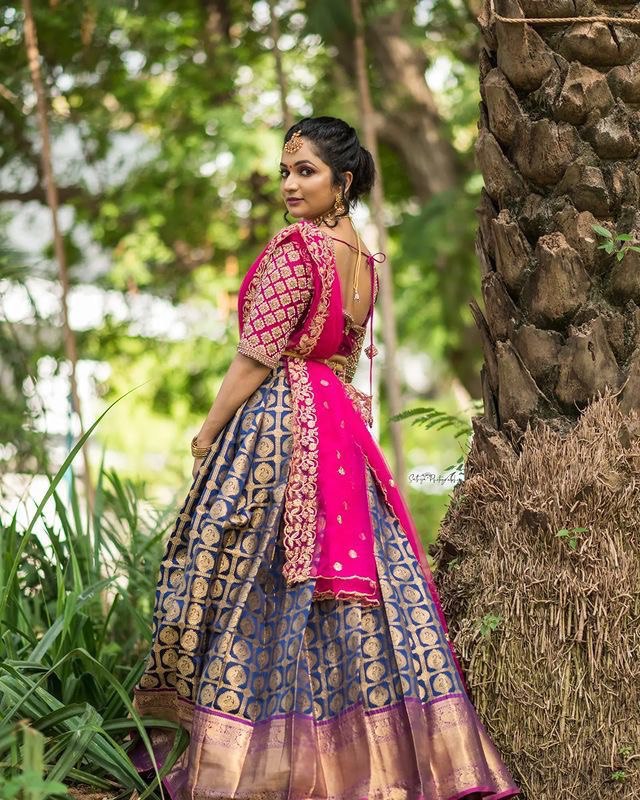Embroidery Kanjivaram Pure Zari Silk by Icultuer with Blouse