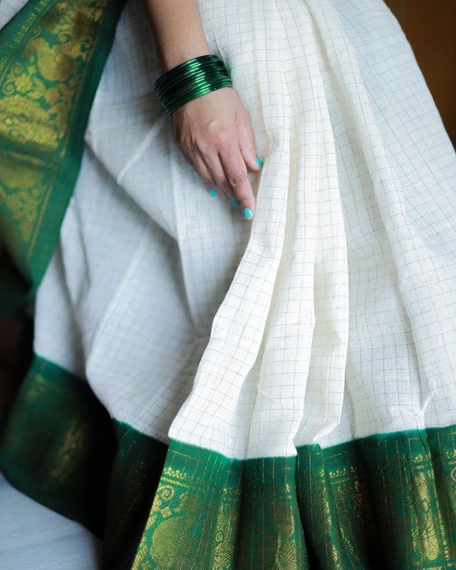 Soft Silk South Indian by Icultuer with Heavy Jacquard Border