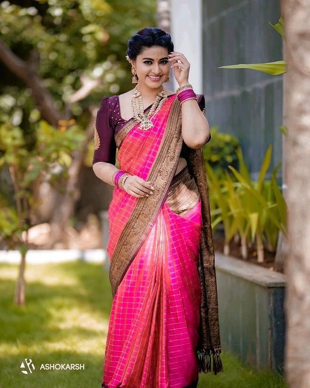 Pink Banarasi Pure Golden Zari by Icultuer