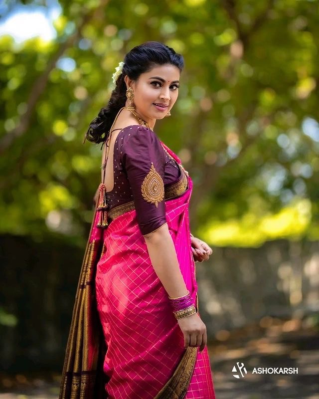 Pink Banarasi Pure Golden Zari by Icultuer
