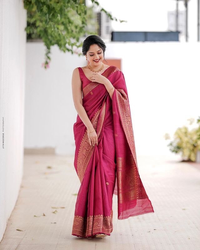 Banarsi Soft Silk by Icultuer With Kadwa Technique