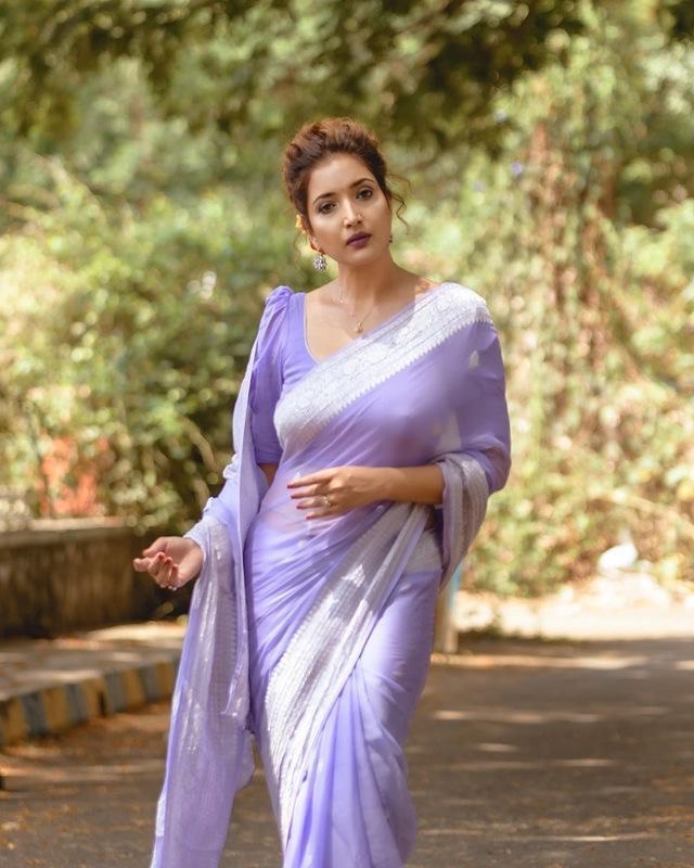 Pure Banarasi Khadi Chiffon by Icultuer for Traditional Wear