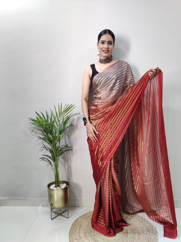 Fancy Multi Color Satin Zari Work by Icultuer