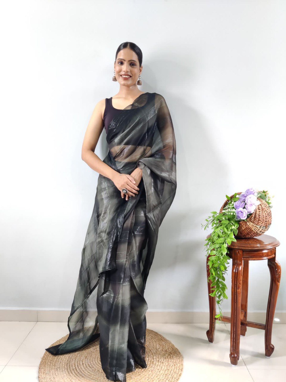 Organza Pure Soft Silk Ready To Wear Fancy by Icultuer
