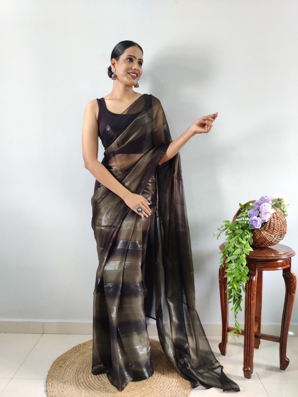 Organza Pure Soft Silk Ready To Wear Fancy by Icultuer