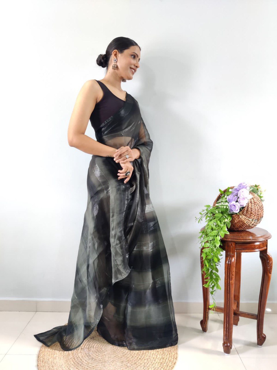 Organza Pure Soft Silk Ready To Wear Fancy by Icultuer