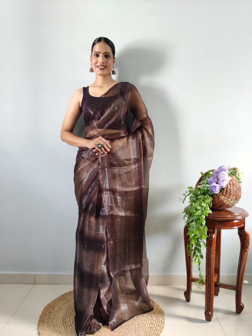Organza Pure Soft Silk Ready To Wear Fancy by Icultuer