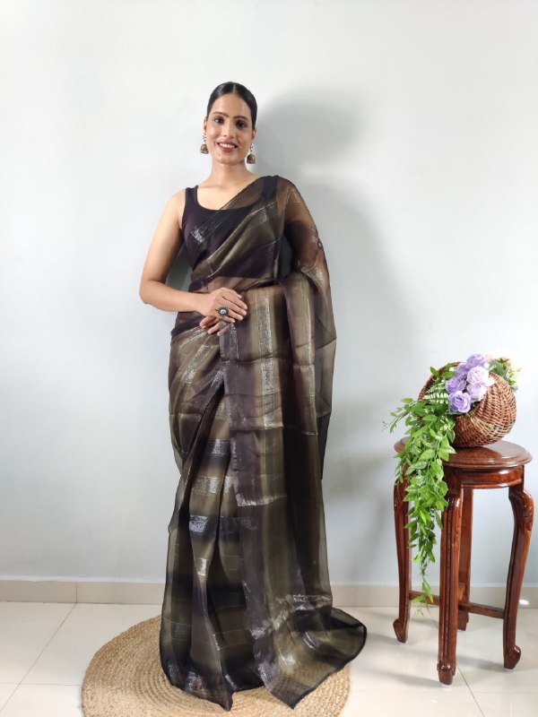 Organza Pure Soft Silk Ready To Wear Fancy by Icultuer